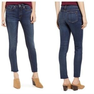RAG & BONE Raw Hem Ankle Skinny Jeans